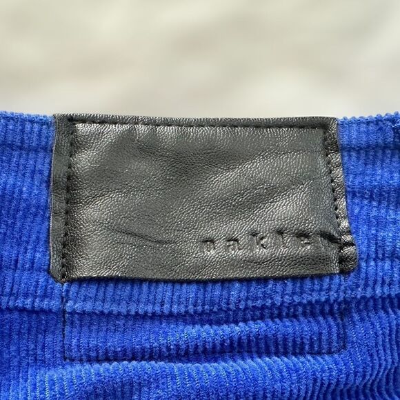 Oakley Corduroy Blue Distressed Fringe Shorts Size 5 / 6 - Picture 11 of 12